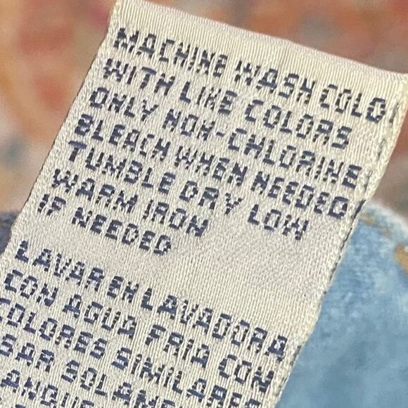 Vintage 90s Bill Blass Jeans Denim Mini Skirt High Waist Cotton Light Blue 12 - Picture 7 of 7